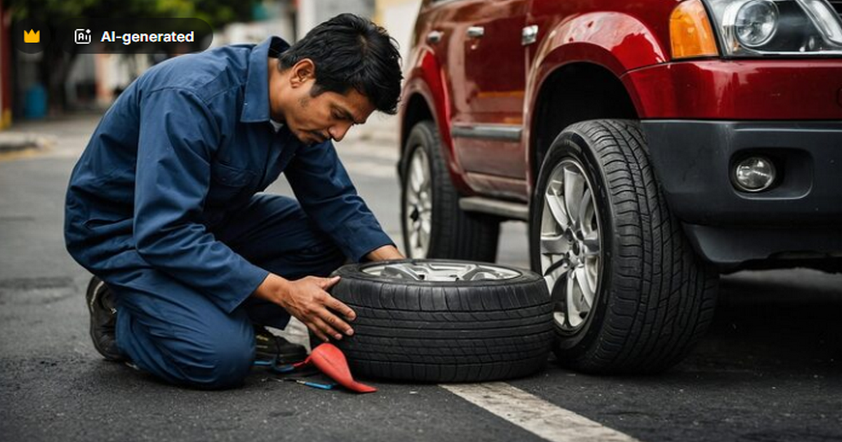 Repair a Flat Tire Step by Step