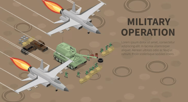 Military Transport Aircraft Move Troops