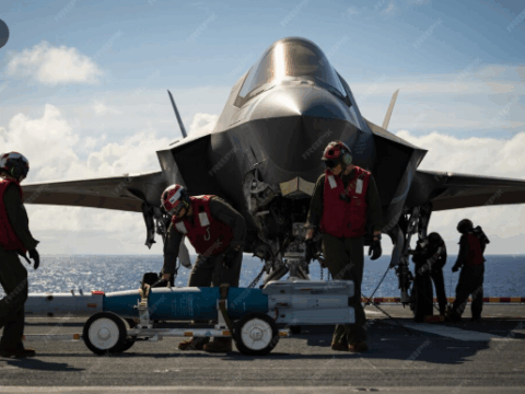 Military Transport Aircraft Deliver Supplies in Combat Zones